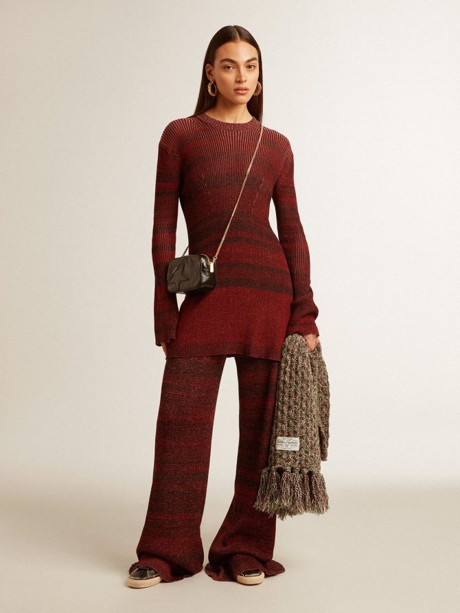 Irregular-striped cotton dress - Image 7