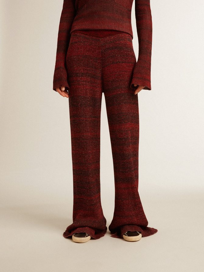 Irregular-striped cotton pants - Image 3
