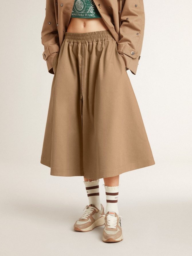 Women’s beige circle skirt - Image 2