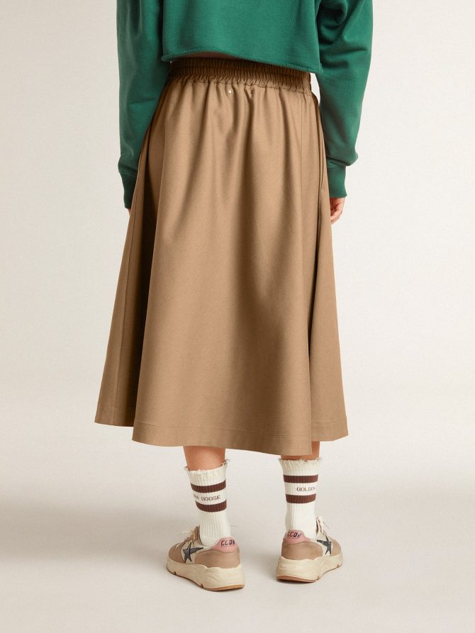 Women’s beige circle skirt - Image 4