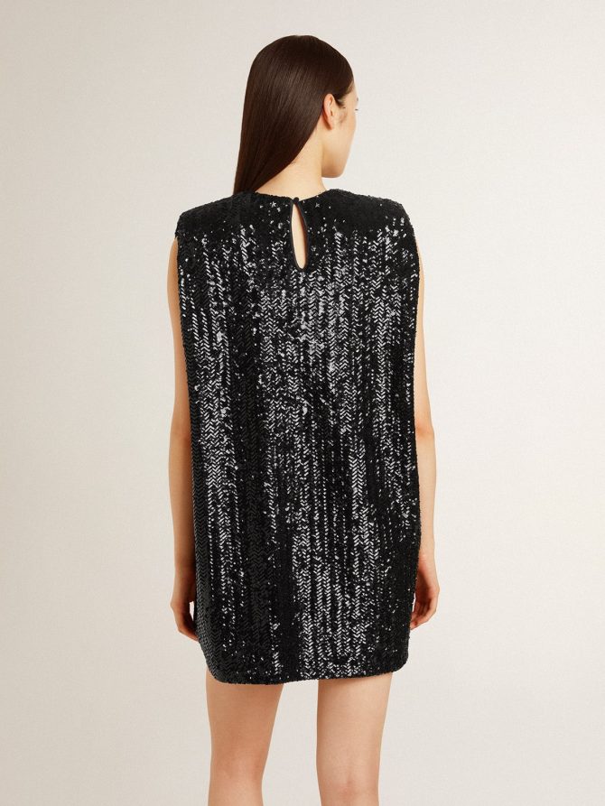 Women’s black sequin dress - Image 4