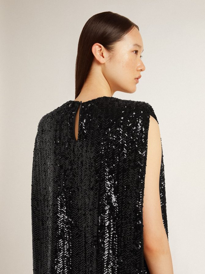 Women’s black sequin dress - Image 5