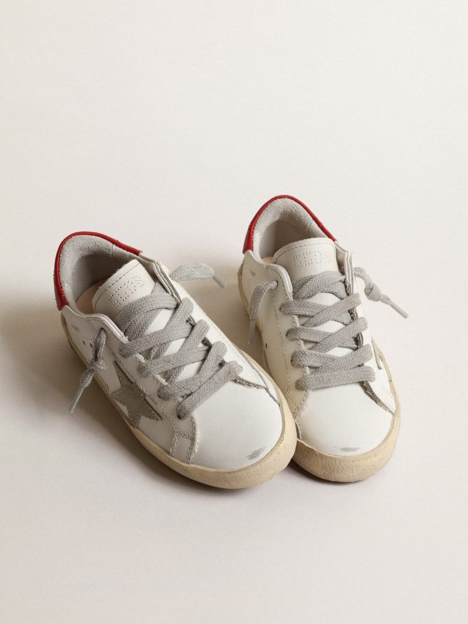 Super-Star Young with suede star and red leather heel tab - Image 2