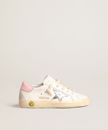 Super-Star Young with silver leather star and pink heel tab
