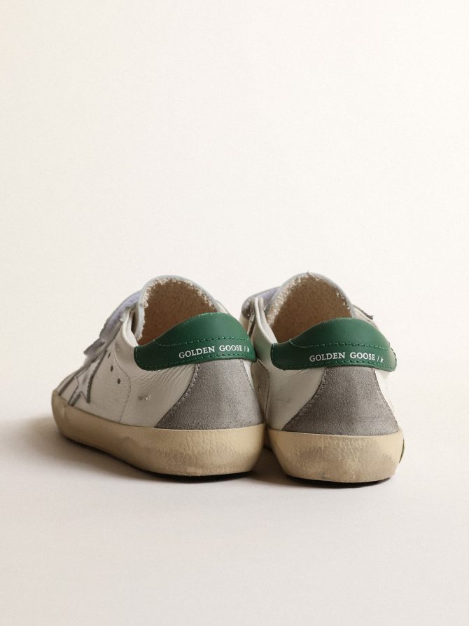 Old School Young with metallic leather star and green heel tab - Image 4
