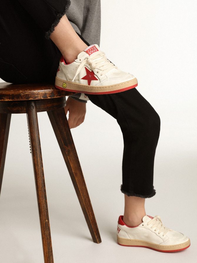 Ball Star Young in nappa with red leather star and heel tab - Image 3