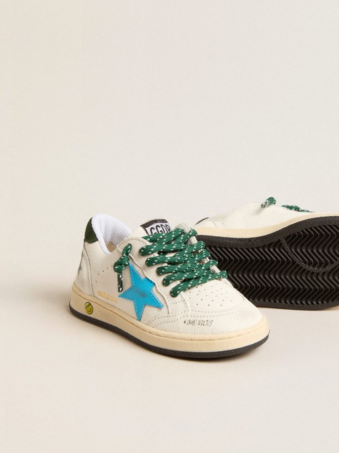 Young Ball Star with turquoise star and green suede heel tab - Image 3