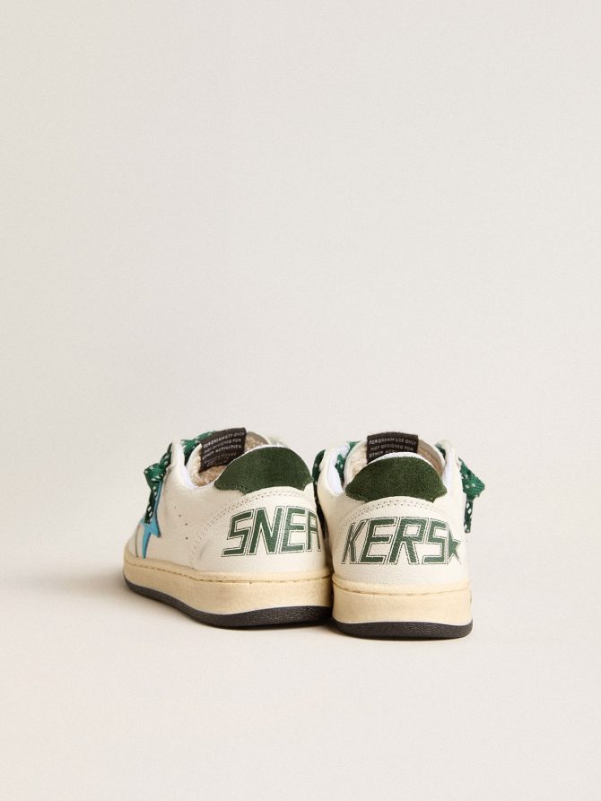 Young Ball Star with turquoise star and green suede heel tab - Image 4