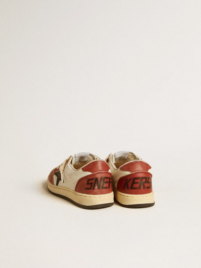 Ball Star Young in nappa with black star and red leather inserts - Image 5