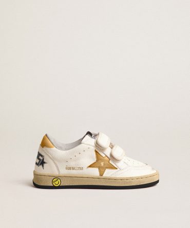 Ball Star Young with gold metallic leather star and heel tab