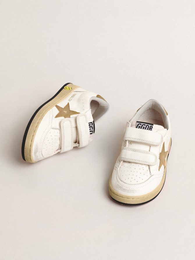 Ball Star Young with gold metallic leather star and heel tab - Image 2