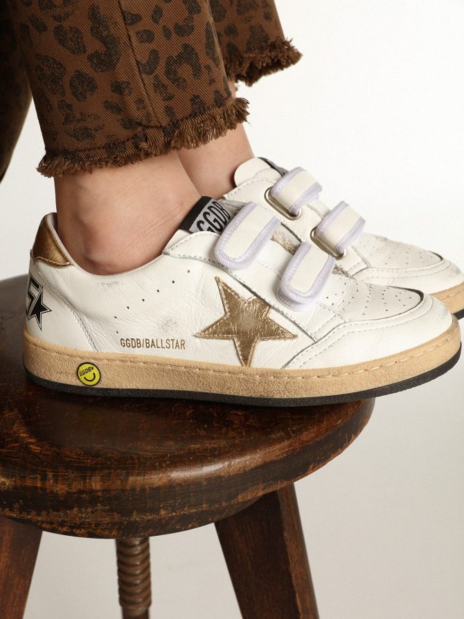 Ball Star Young with gold metallic leather star and heel tab - Image 3