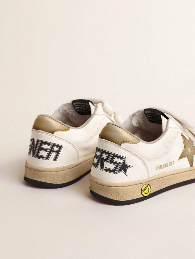 Ball Star Young with gold metallic leather star and heel tab - Image 5