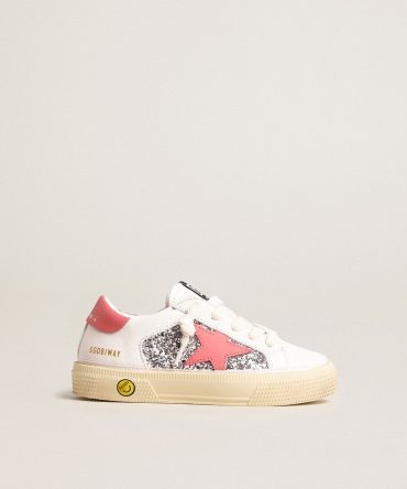 Young May with pink leather star and heel tab